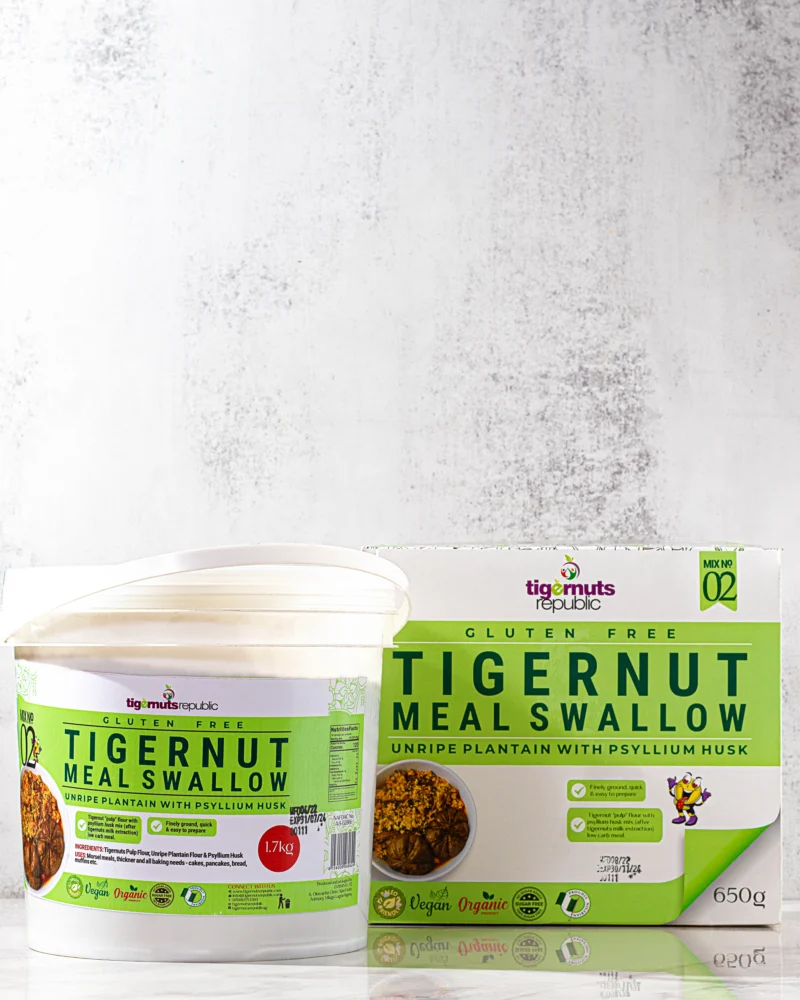 TIGERNUTS MEAL SWALLOW: UNRIPE PLANTAIN MIX