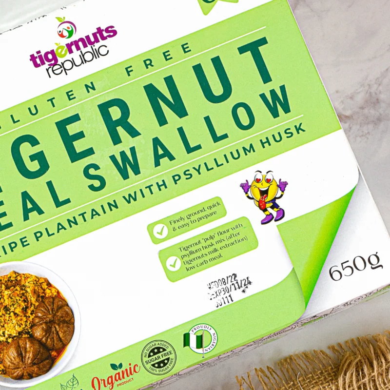 TIGERNUTS MEAL SWALLOW: UNRIPE PLANTAIN MIX