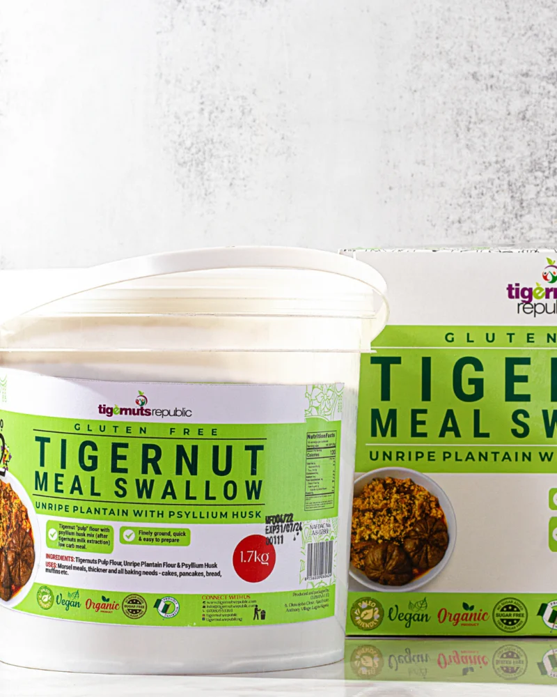 TIGERNUTS MEAL SWALLOW: UNRIPE PLANTAIN MIX