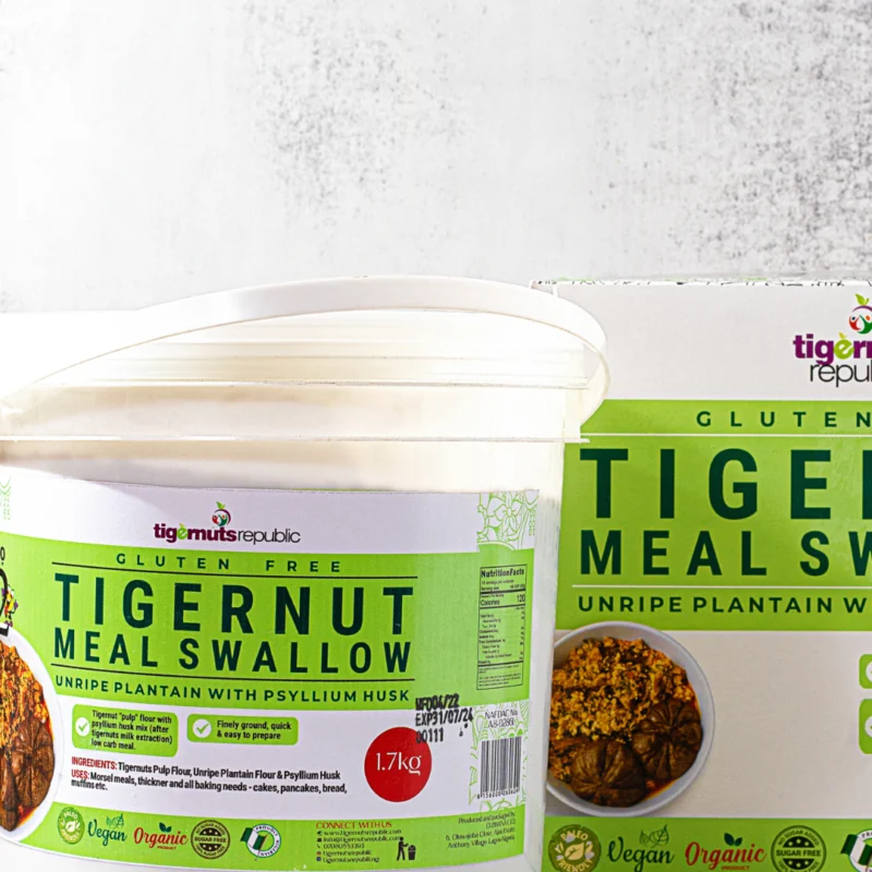 TIGERNUTS MEAL SWALLOW: UNRIPE PLANTAIN MIX