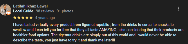 Tigeernut republic review